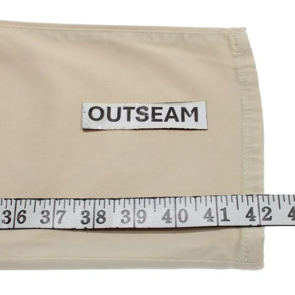Citizens of Humanity NWT 5 Pocket Jean Cut Pants Size 36 US Solid Beige Cotton